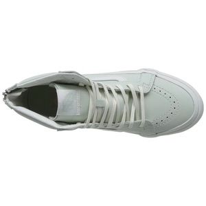Vans Shoes - Vans hi top zip leather zephyr blue white 8.5 shoe Vans Shoes - Vans hi top zip leather zephyr blue white 8.5 shoe
